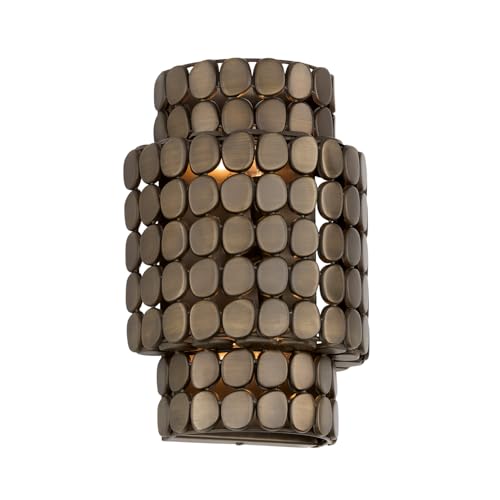 Capital Lighting 654121DR Eliana Handcrafted Unique Medallions Tiered Cylindrical Wall
