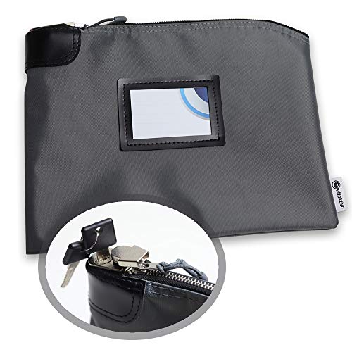 Sac de banc verrouillable A5 avec serrure à clé et fenêtre transparente