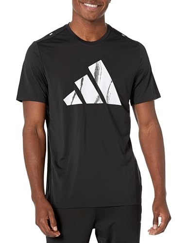 T-shirt de running adidas noir en taille S pour vos sorties running et sessions urbaines