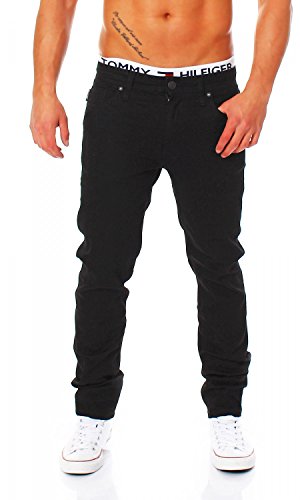 JACK & JONES Men's JJILIAM Skinny Fit Jeans, Black Denim, 30W x 32L