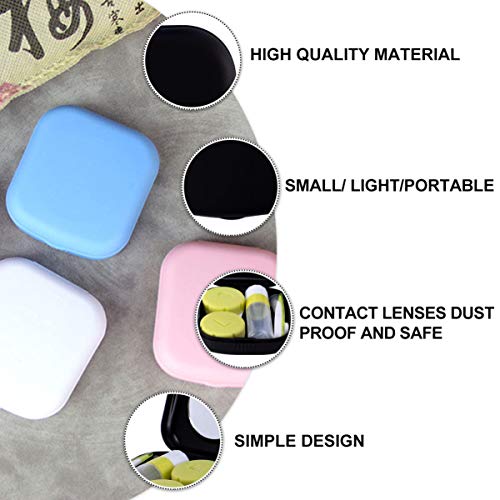 HEALLILY 4 Pcs Caso da Lente de Contato de Viagem Com Pinça de Lente de Contato Vara Removedor de Ve
