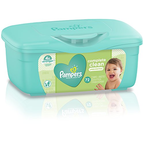 Baby Wipes, Pampers Baby Diaper Wipes, Complete Clean Unscented, 72 Total Wipes