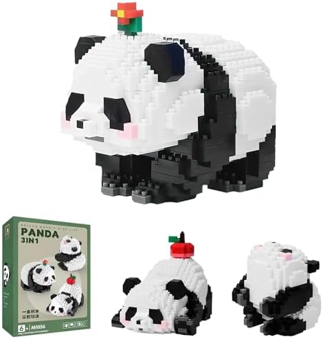 Mini Panda Bloques de Construcción 3 en 1 - 940 Piezas