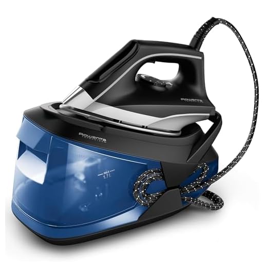 Rowenta Centro de planchado Turbosteam - Potencia 2600W, salida vapor 120g/min, golpe vapor 350g/min, vapor vertical, modo Eco, suela MicroSteam400 láser, depósito extraíble XL 1,7L, VR8325