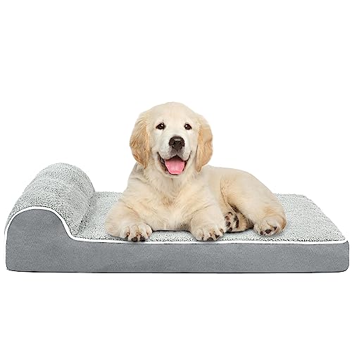 Orthopedic Dog Bed, Thicken Gel Memory Foam Dog Bed Pillow With Removable Washable Cover And Anti-Slip Bottom, Waterproof Liner #TOP21