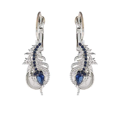 Preisvergleich Produktbild Carry stone Ohrring Phoenix Moonlight Edelstein Ohrringe Kreative Künstliche Saphir Anhänger Ohrring Schmuck Geschenk Für Frauen Nützlich und Praktisch