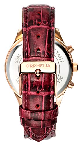 ORPHELIA Damen Chronograph Uhr Regal mit Leder Armband – Bild 3