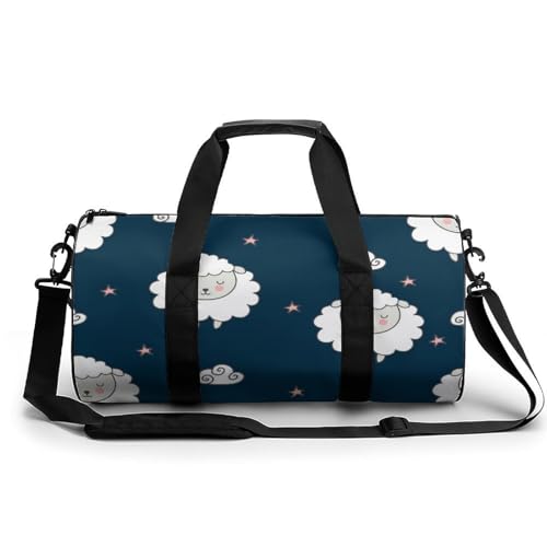 Duffel bag pour camping randonnée voyage motif mouton animé