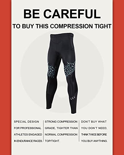 Sumarpo Compression Pants Men, Strong Power Recovery Compression Tights, Quick Dry Endurance Athletic Leggings For Knee Support, Running Marathon Triathlon #TOP7