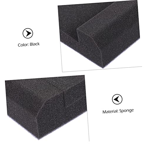 Pads de Aislamiento de Ruido Acústico Cojines Antiruido de Alta Densidad para Altavoces Set de 4 Piezas Almohadillas Absorbentes de Sonido para Estudio en Casa y Juegos Color Negro miniatura 4