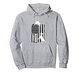 Patriotic Coon Hunting Dogs American Flag Pullover Hoodie