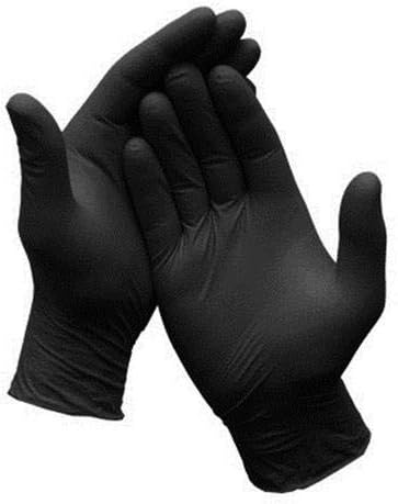 Black Mamba Nitrile Workshop Maintenance Gloves - Black, Medium