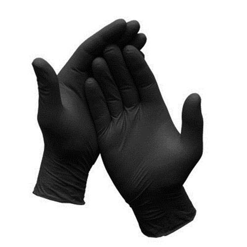 Axppin Black Mamba Nitrile Workshop Maintenance Gloves - Black, Medium
