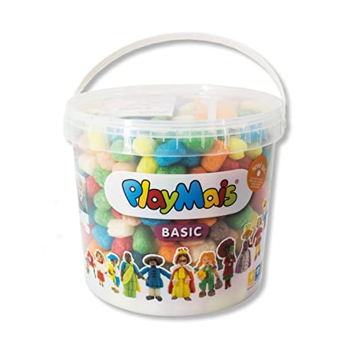 Playmais Basic 500 Bastelset für Kinder ab 3 Jahren | Basteleimer mit...