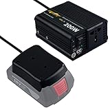  Generador de batería portátil para batería de litio Bosch de 18 V, 200 W/400 W Seno modificado de 18 V a 220 V (solo herramienta batería no incluida) (modelo: para Bosch 18 V)
