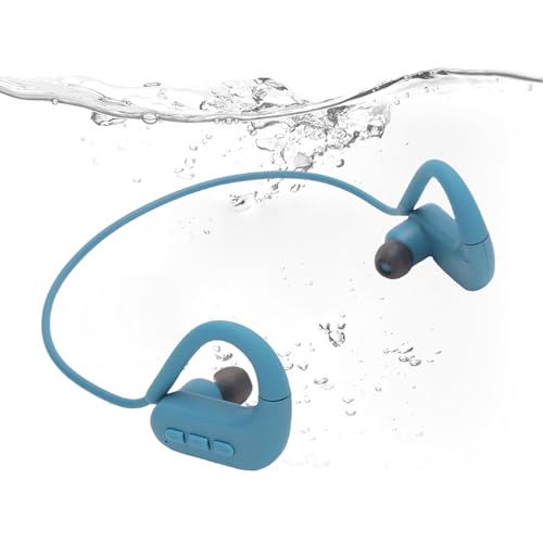 Goshyda Schwimmkopfhörer, IPX8 Wasserdichter Knochen-Bluetooth 5.4-Leitungskopfhörer, Unterwasser-Kopfhörer Zum Schwimmen, Laufen, 16 Stunden Spielzeit