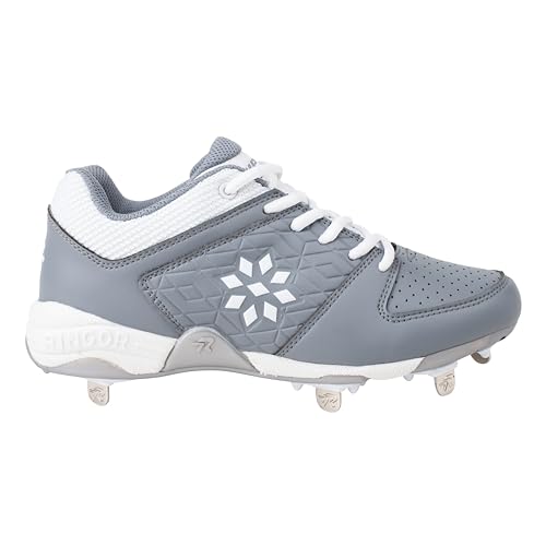 RIP-IT Women's Diamond Metal Softball Cleats - Softball Shoes for Women - Charcoal - Size 7.52
