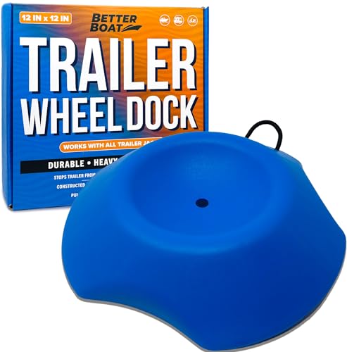 Boat Trailer Wheel Dock, Trailer Jack Dock, Single Wheel Chock and Stopper