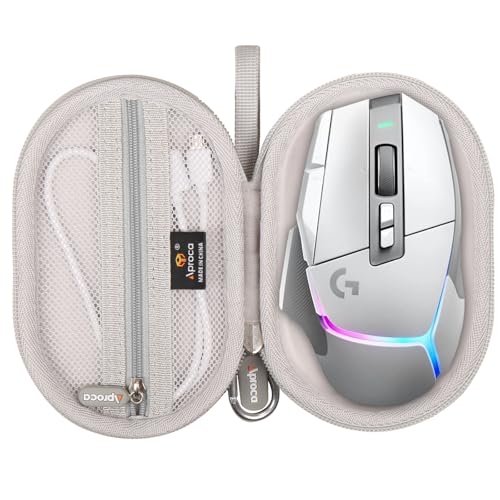 Étui rigide Aproca pour Logitech G502 X Plus protection grise premium portable