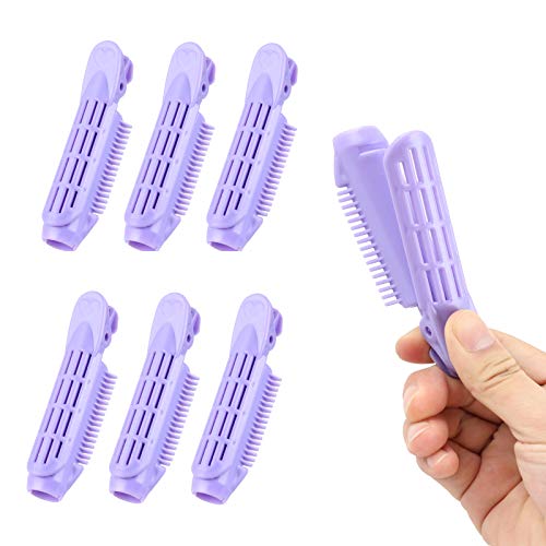 Volumizing Hair Root Clip for Women：6Pcs Hair Volumizing Clips，Natural Fluffy Hair Clips Self Grip Root Hair Volumizing Clip for All Hair Types Lengths Hair Styling Tool (Purple)