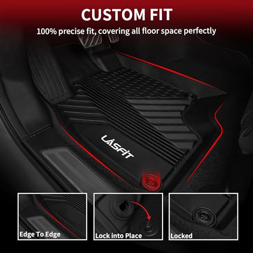 Image of LASFIT Floor Mats for Acura RDX 2019-2026, All Weather Floor Liner