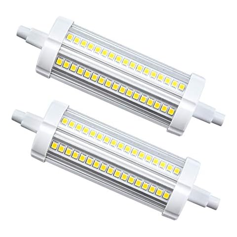 20W R7S J118 LED Light Bulbs Lustaled 120V R7S Base T3 Double Ended 200W Tungsten Halogen Bulb Replacement Bulbs for Workshop Lighting Floor Lamps (Daylight 6000K, 2-Pack) Cover