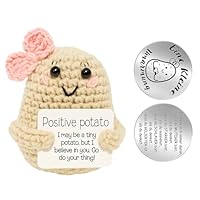 DvBCNMe Positive Kartoffel, GlüCkskartoffel, Trost Geschenke, Kreative Strickwolle Kartoffel Puppe, Mutmacher Geschenk, Gute Besserung, Abschieds Geschenk, Zum Schulabschluss