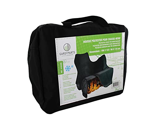 GREENSTAR - Schutzhülle für Erdbeere für Gartenfräse – Polyester – Schwarz – Maße: 196 x 123/96 x 114 cm