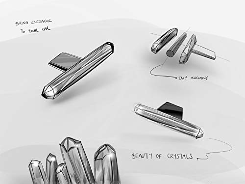 Bloomy Lotus Crystal Car Diffuser | Artfully Designed & Inspired By Nature| An Innovative, Compact, Heat-Free Design That Clips Easily To Any Air Vent | 3 Refills Included #TOP2