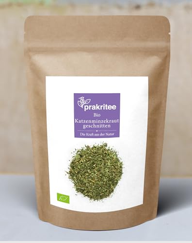 BIO Katzenminzekraut Tee 100g Katzenminze geschnitten ORGANIC Catnip herb cutted Nepeta cataria Nachhaltig und biologisch angebaut DE-ÖKO-044