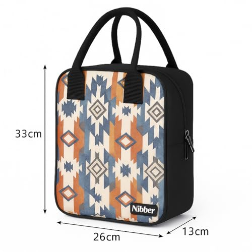 Image of Nibbler Bag for Office | Bags for Men Women | Insulated Hot Cold Bag | Multi-use Storage bags I for Office & School (Ethnic)