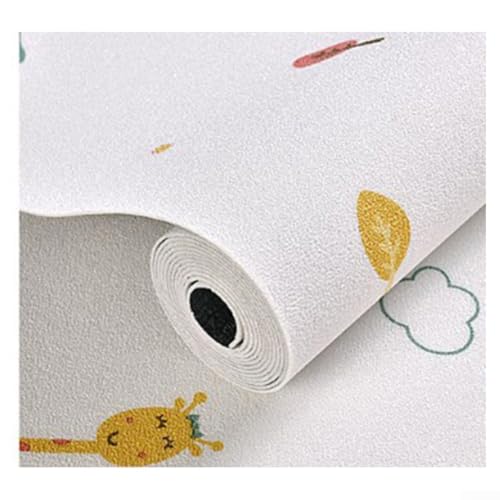 RANRAO Papel pintado autoadhesivo con diseño de ladrillo 3D, impermeable, espuma XPE, para sala de estar, a prueba de ruido, 50 x 300 cm (El ciervo dependiente)