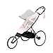 Cybex AVI Jogging Stroller Frame in Black + Pink