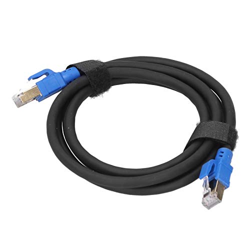 Cable Ethernet Cat8 Cables LAN RJ45 Chapados en Oro de Alta Velocidad para Adaptadores de Redes, Ethernet Cat8 de 40 Gbps 2000 Mhz para Hogar/oficina Inteligente (1,5 m/4,9 pies)