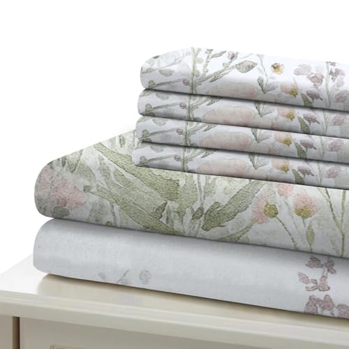 Parure de lit microfibre résistante 135x200 sans repassage