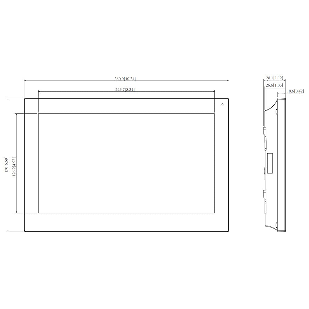 DAHUA VTH5441G MONITOR INTERIOR 10" DE SUPERFICIE PARA VIDEOPORTERO IP POE SD 6E 1S ALARMA