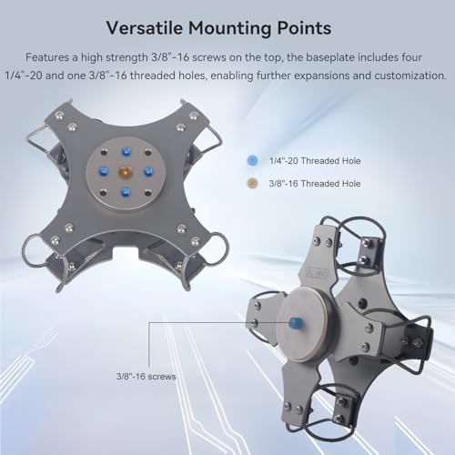 Image of Came-TV Vibration Isolator Wire Mount Shock-Absorbing for DJI RS 4 / RS 4 Pro /RS 3 / RS 3 Pro /RS 3 Mini / RS2 / RSC 2 Handheld Gimbal Stabilizer Payload up to 5kg /11lb