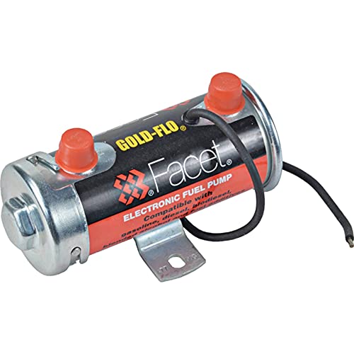 Cylindrical Solid State Fuel Pump 24v 6-8psi 24 Min Dry Lift 30 Gph