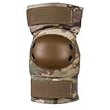 ALTA 53112.16 AltaCONTOUR Elbow Protector Pad, MultiCAM Cordura Nylon Fabric, AltaGrip Fastening, Flexible Cap, Round, Coyote