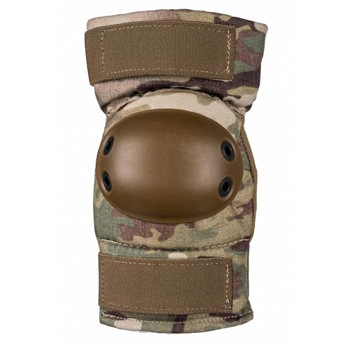 Image of ALTA 53112.16 AltaCONTOUR Elbow Protector Pad, MultiCAM Cordura Nylon Fabric, AltaGrip Fastening, Flexible Cap, Round, Coyote