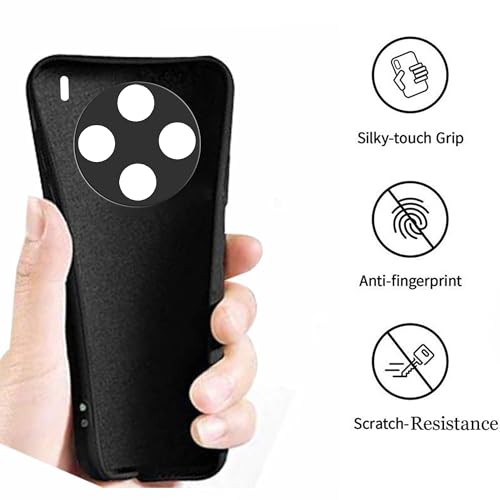 Image of A rtistque Liquid Silicone Back Cover Case for Vivo X100 5G Shockproof TPU Soft Flexible with Camera Protection - Black