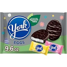 YORK Dark Chocolate Peppermint Patties Eggs, Easter Candy Bag, 9.6 oz