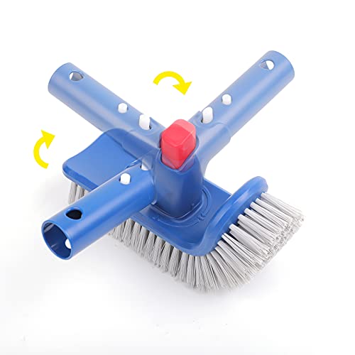 Pool Brush For Step & Corner, Rotatable Hand Scrub Brush, For Pool,Spa, Bathroom, Hot Tub, Kitchen, Sepetrel #TOP1