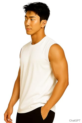 Image of JUGULAR Tank Tops Sleeveless T-Shirt for Men Gym Wear Vest Solid Stylish Round Neck Running for Sports Workout Fitness & Casual or Beach Wear