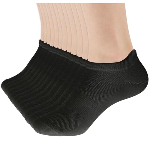 Image of Ankle Socks for Women Breathable Mesh Thick Heel Cushioned Anti-blister Running Athletic Socks