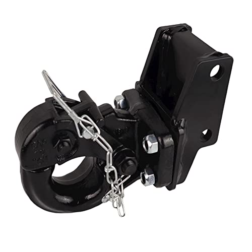 Shocker Hd 20K Air Pintle Hitch - 10 Ton, Fits 2" Hitch, 2-1/2" Rise 6-1/2" Drop #TOP6
