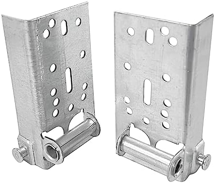 2 Pack Garage Door Bottom Lifting Brackets Without Fasteners and 7/16-Inch Stem, Residential Bottom Roller Brackets for Garage Door Fixture