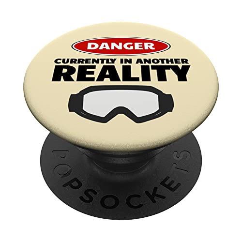 Lustiges Gamer Danger Currently In Another Reality, Gamers Gift PopSockets mit austauschbarem PopGrip