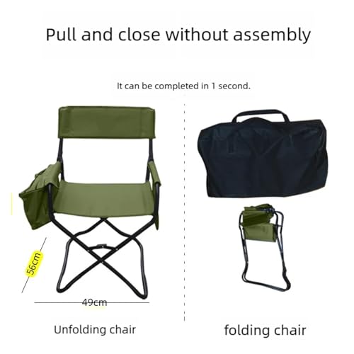 Chaise portable camping pliable et fauteuil de directeur surdimensionné - 5