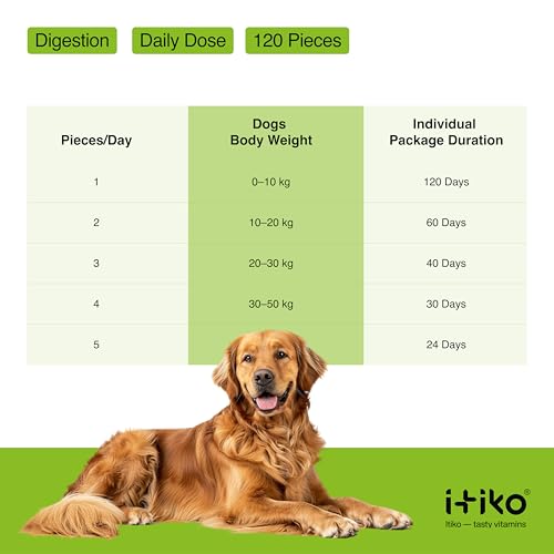 ITIKO Natürliche Verdauungs für Hunde | Flohsamenschalen mit Probiotika Hund | Darmflora Aufbau Hund | Alternative zu Heilerde/Heilmoor für Hunde | Durchfall Nahrungsergänzungsmittel